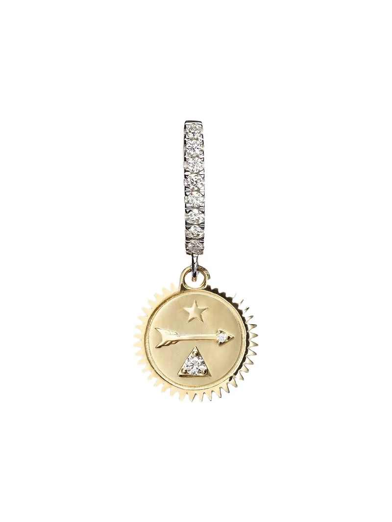 Dream Mini 18kt yellow and white gold single earring with diamonds Dream Mini 18kt yellow and white gold single earring with diamonds