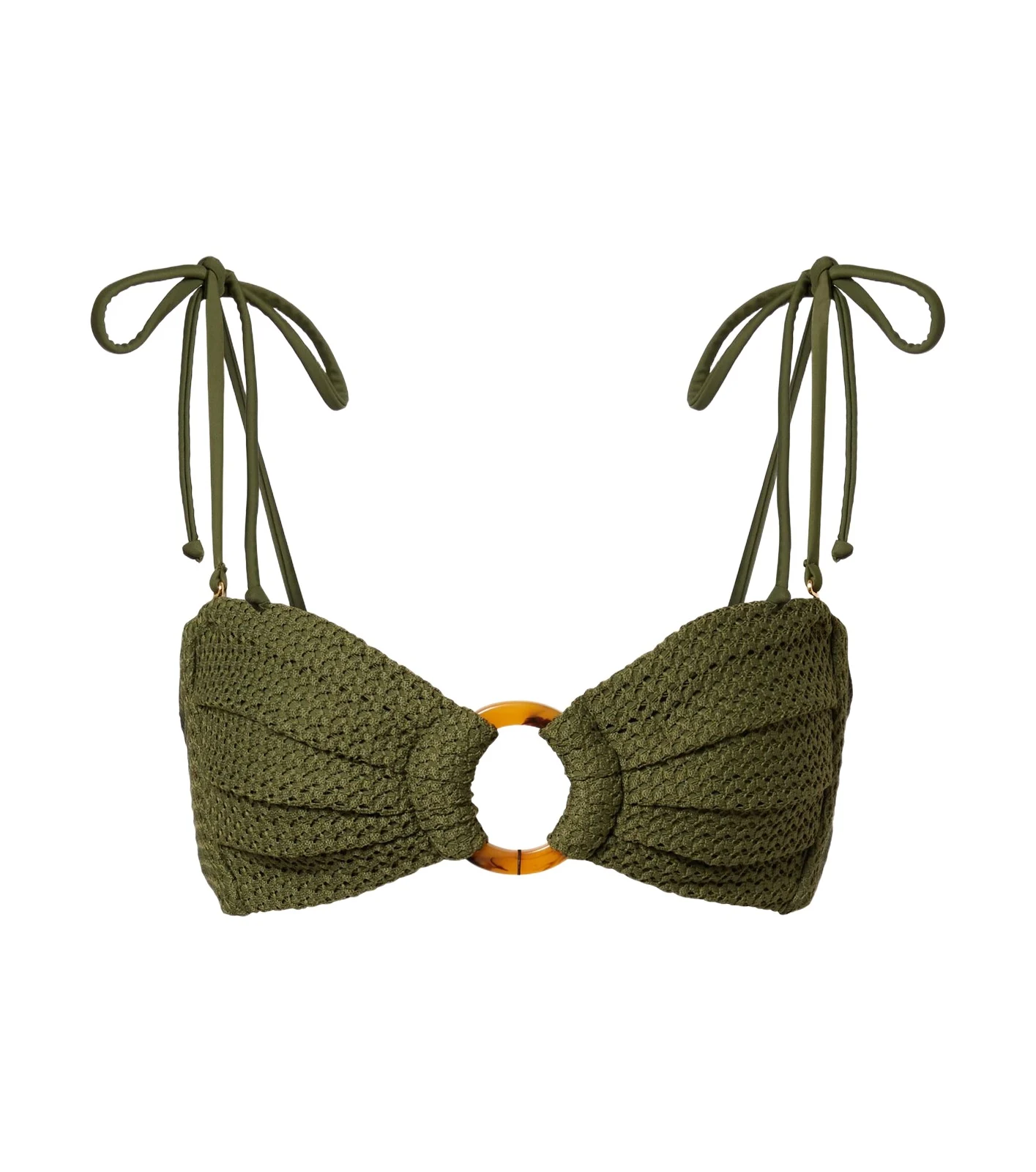 Tori crochet bandeau bikini top