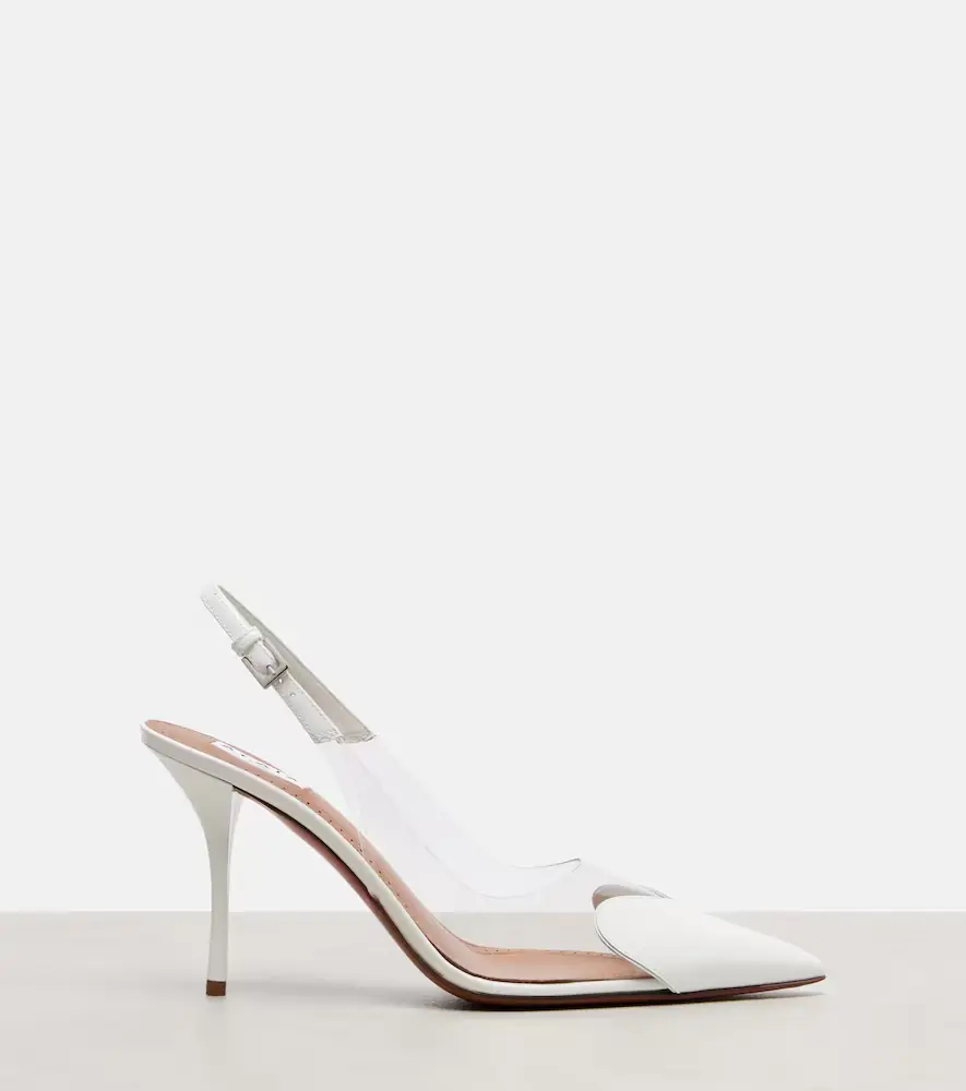Alaïa Alaïa Le Coeur 90 patent leather slingback pumps | Thumbnail 2 Alaïa Alaïa Le Coeur 90 patent leather slingback pumps | Thumbnail 2