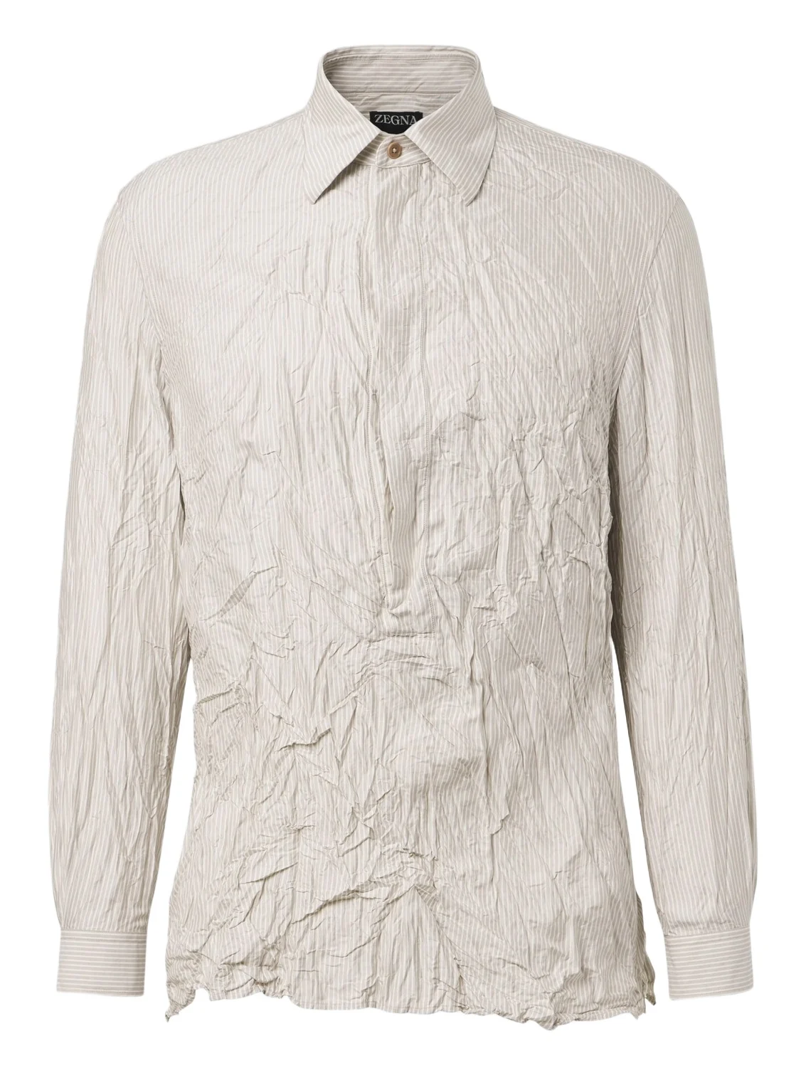 Striped silk shirt
