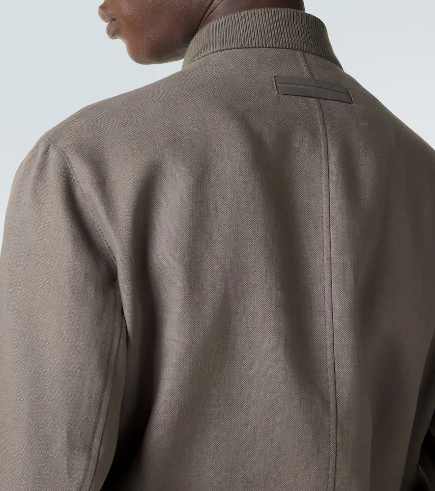Zegna Linen bomber jacket | Thumbnail 3