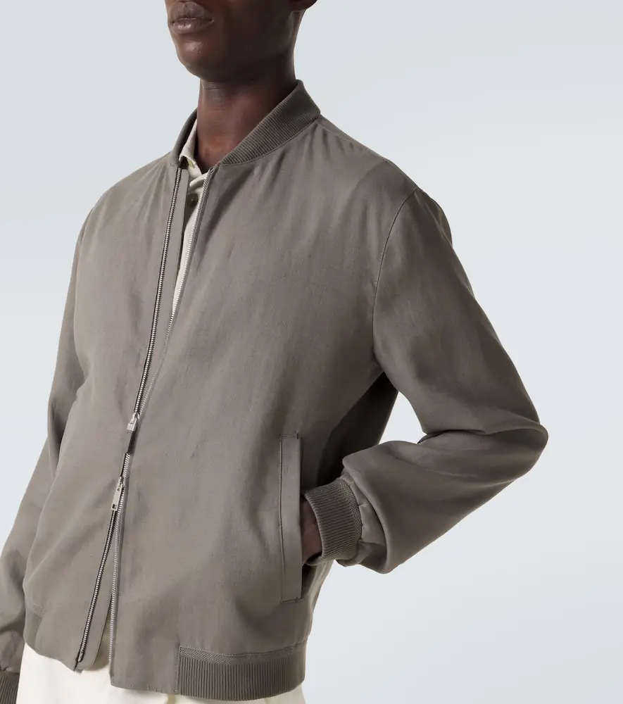 Zegna Linen bomber jacket | Thumbnail 4