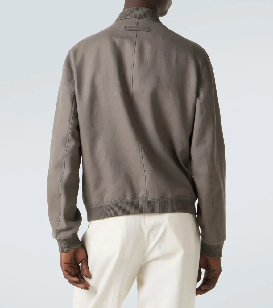Zegna Linen bomber jacket | Thumbnail 6