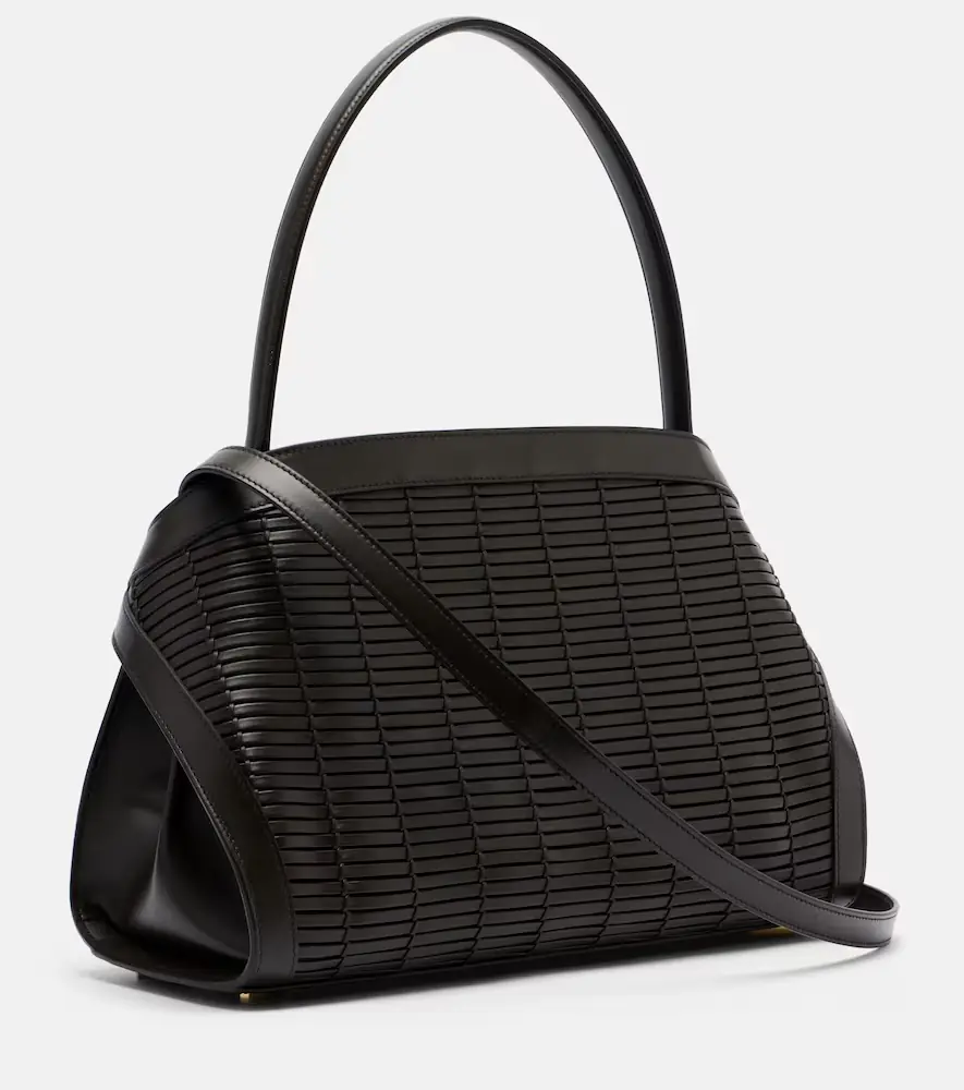 Ferragamo Hug Medium woven leather shoulder bag | Thumbnail 3 Ferragamo Hug Medium woven leather shoulder bag | Thumbnail 3