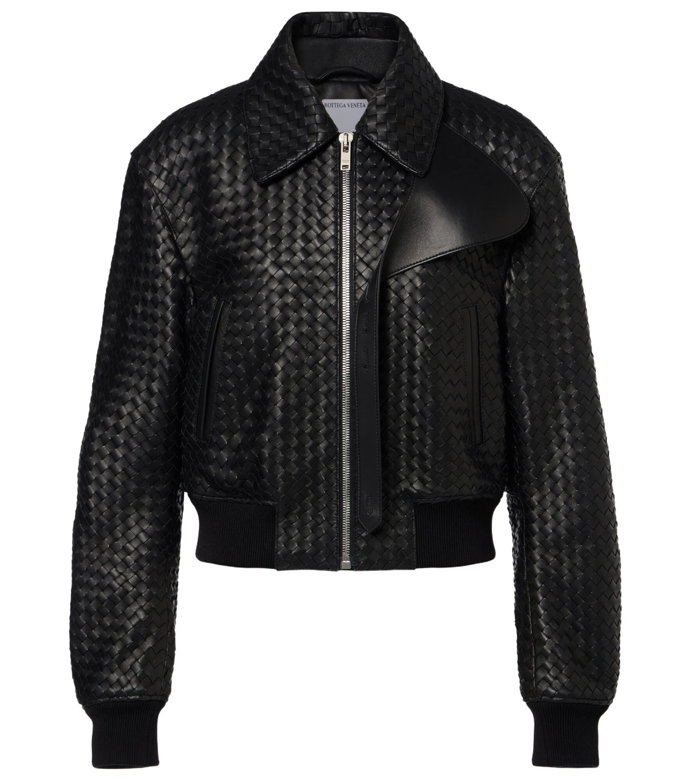 Intrecciato leather jacket Intrecciato leather jacket