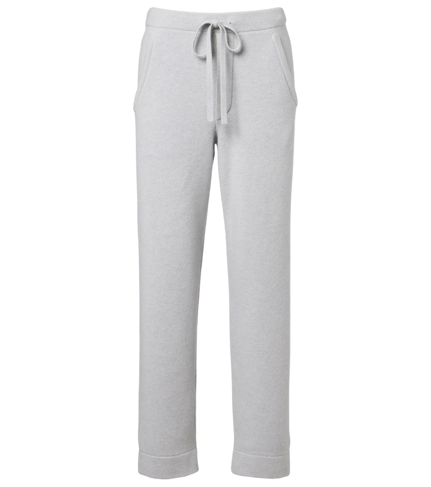Cashmere straight pants with rose quartz Cashmere straight pants with rose quartz