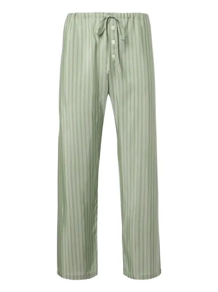 BODE Sylvan striped silk straight pants
