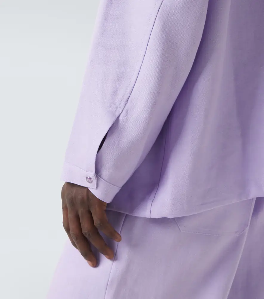 God’s True Cashmere Hooded linen jacket with amethyst | Thumbnail 2 God’s True Cashmere Hooded linen jacket with amethyst | Thumbnail 2