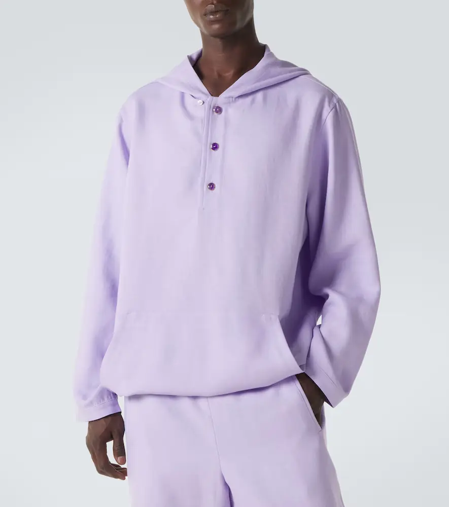 God’s True Cashmere Hooded linen jacket with amethyst | Thumbnail 7 God’s True Cashmere Hooded linen jacket with amethyst | Thumbnail 7
