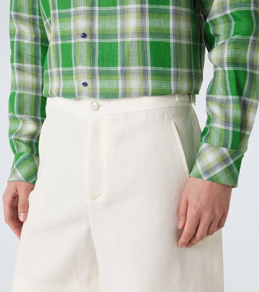 God’s True Cashmere Linen shorts with moonstone | Thumbnail 3