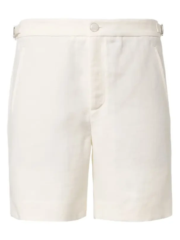 Linen shorts with moonstone Linen shorts with moonstone