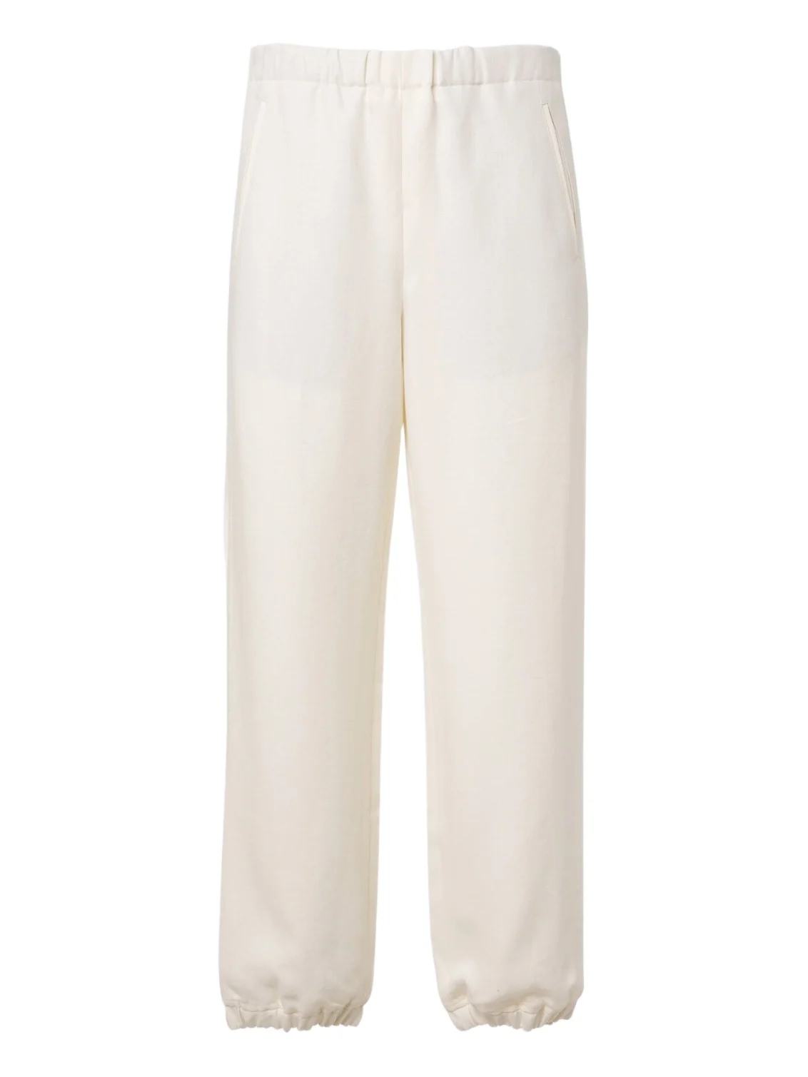 Linen sweatpants with amethyst