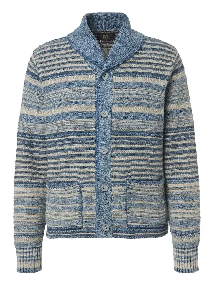 Striped cotton and linen cardigan Striped cotton and linen cardigan
