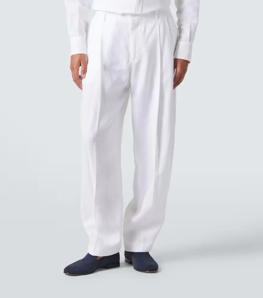 Dolce & Gabbana Linen tapered pants | Thumbnail 3 Dolce & Gabbana Linen tapered pants | Thumbnail 3