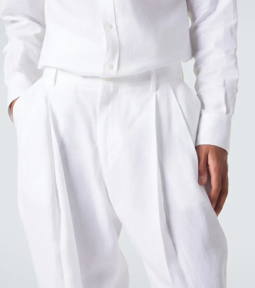 Dolce & Gabbana Linen tapered pants | Thumbnail 4 Dolce & Gabbana Linen tapered pants | Thumbnail 4