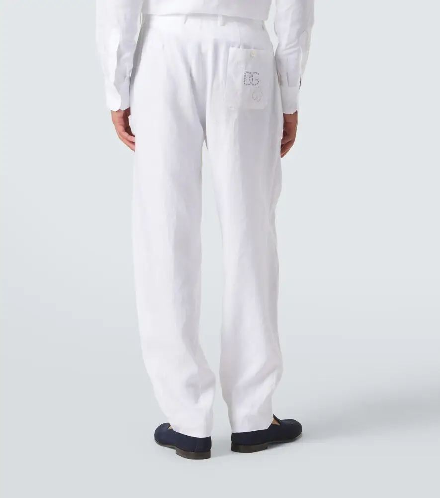 Dolce & Gabbana Linen tapered pants | Thumbnail 6 Dolce & Gabbana Linen tapered pants | Thumbnail 6