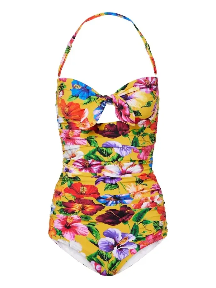 Floral cutout swimsuit Floral cutout swimsuit