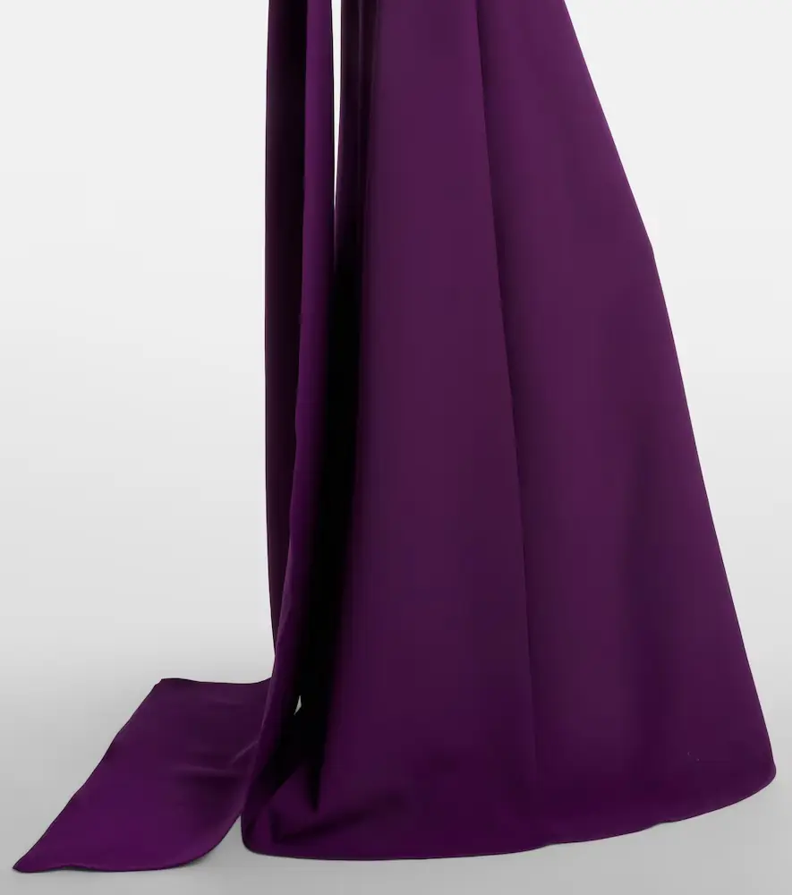 Safiyaa Lunelle embellished off-shoulder crêpe gown | Thumbnail 5