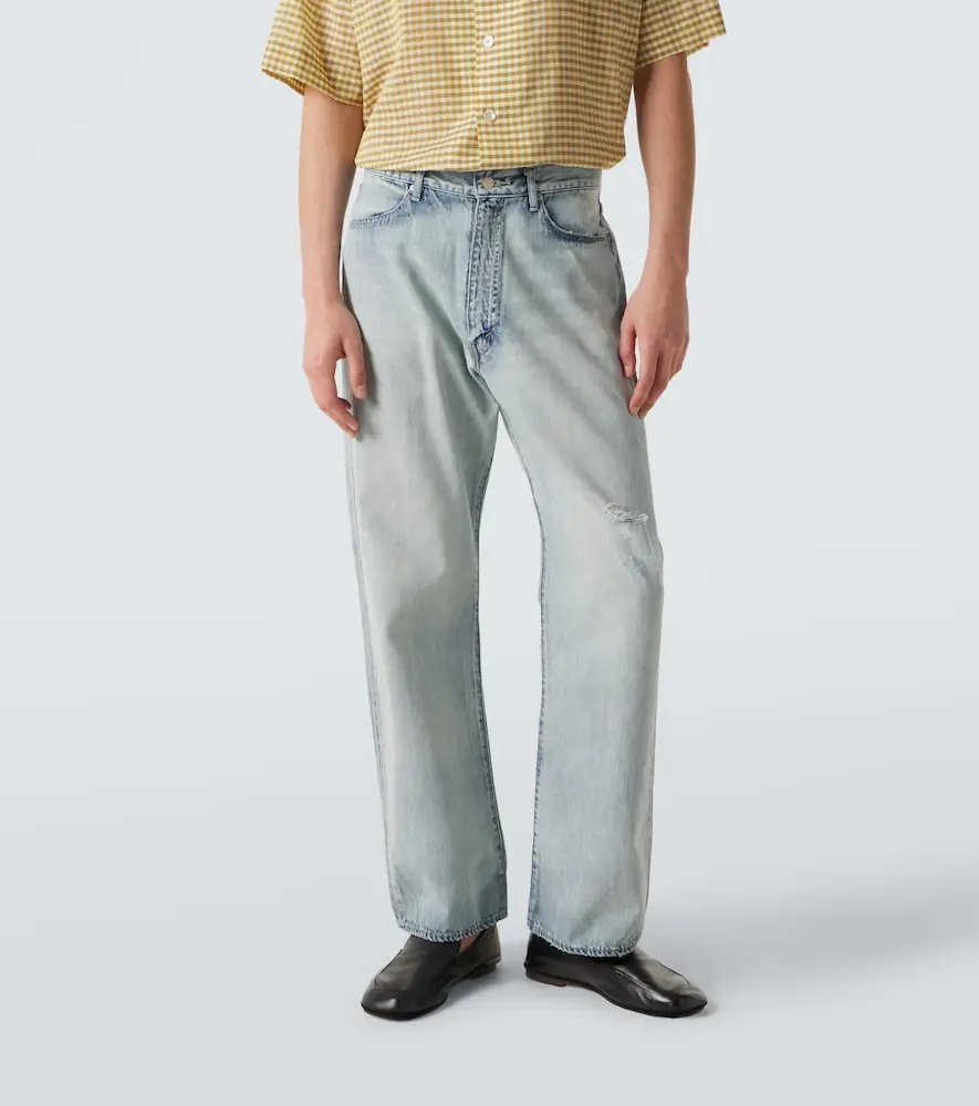 Auralee Distressed straight jeans | Thumbnail 4 Auralee Distressed straight jeans | Thumbnail 4