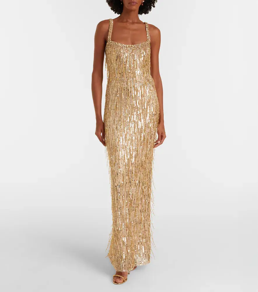 Jenny Packham Fleur sequined gown | Thumbnail 4