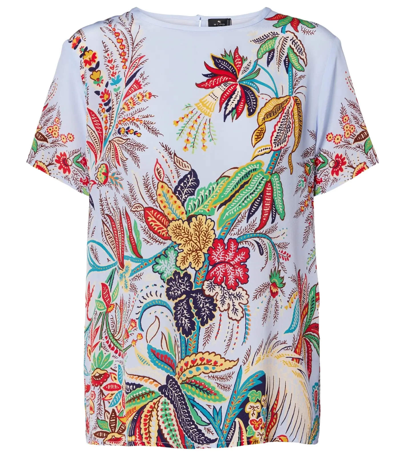 Paisley silk crêpe de chine top