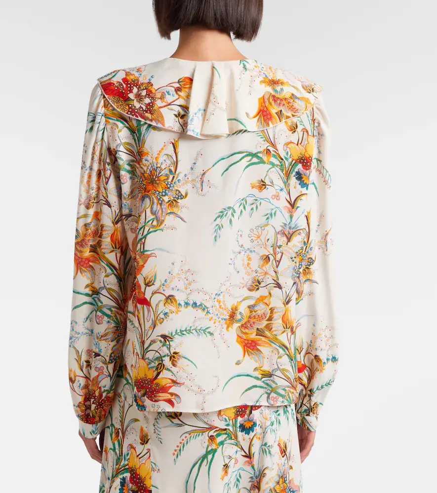 Etro Floral ruffled blouse | Thumbnail 2 Etro Floral ruffled blouse | Thumbnail 2