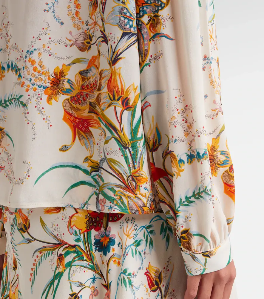 Etro Floral ruffled blouse | Thumbnail 5 Etro Floral ruffled blouse | Thumbnail 5