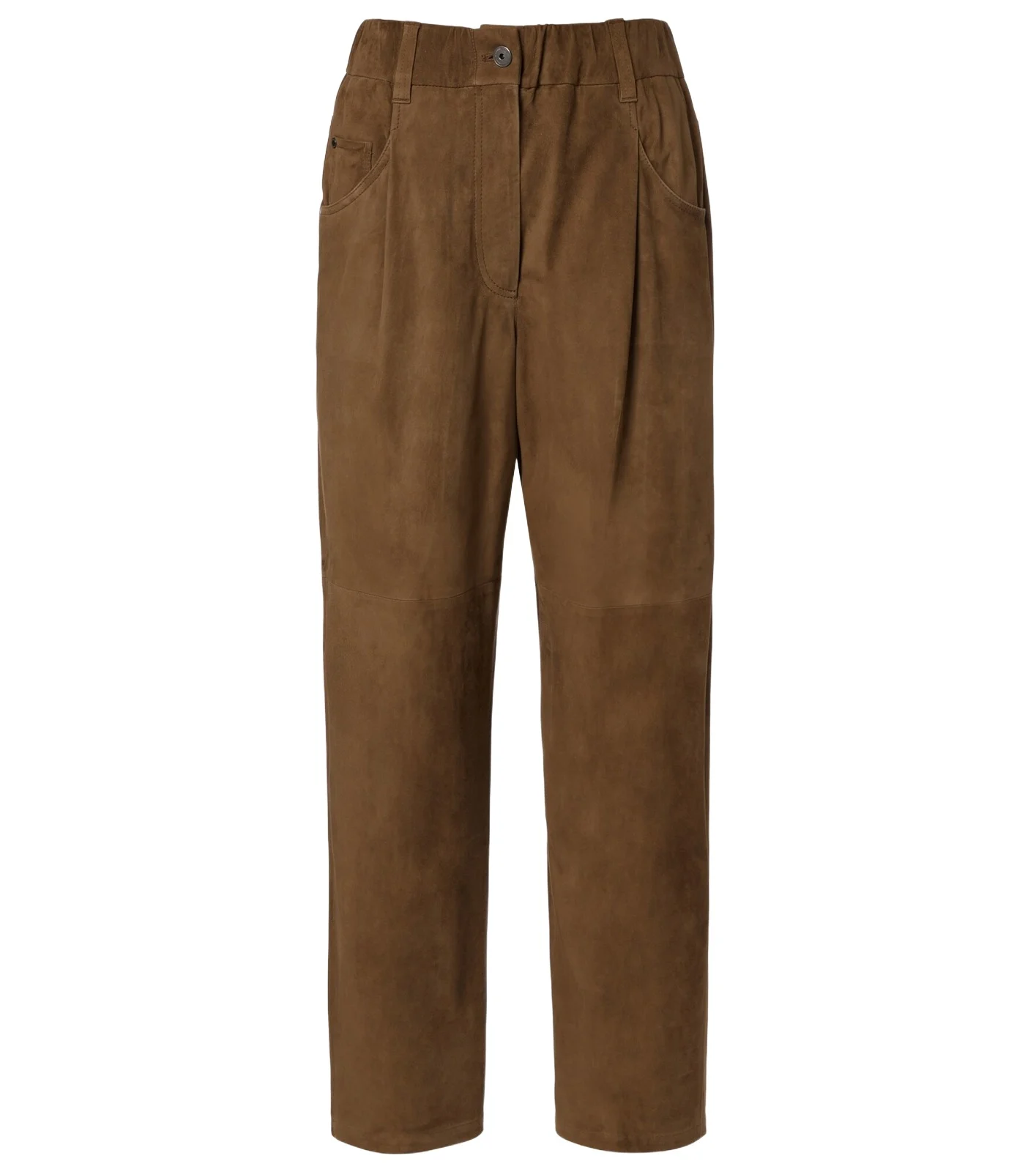 Monili suede straight pants Monili suede straight pants