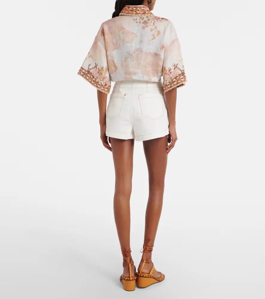 Zimmermann Roselight denim shorts | Thumbnail 2 Zimmermann Roselight denim shorts | Thumbnail 2