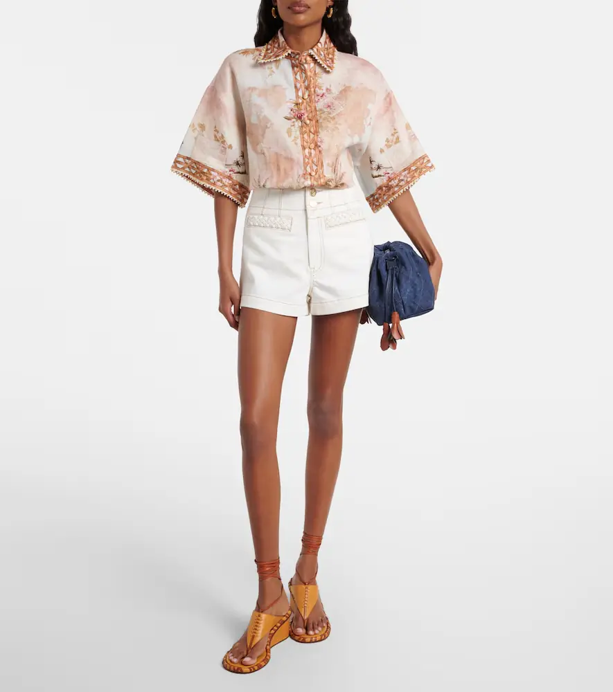 Zimmermann Roselight denim shorts | Thumbnail 5 Zimmermann Roselight denim shorts | Thumbnail 5