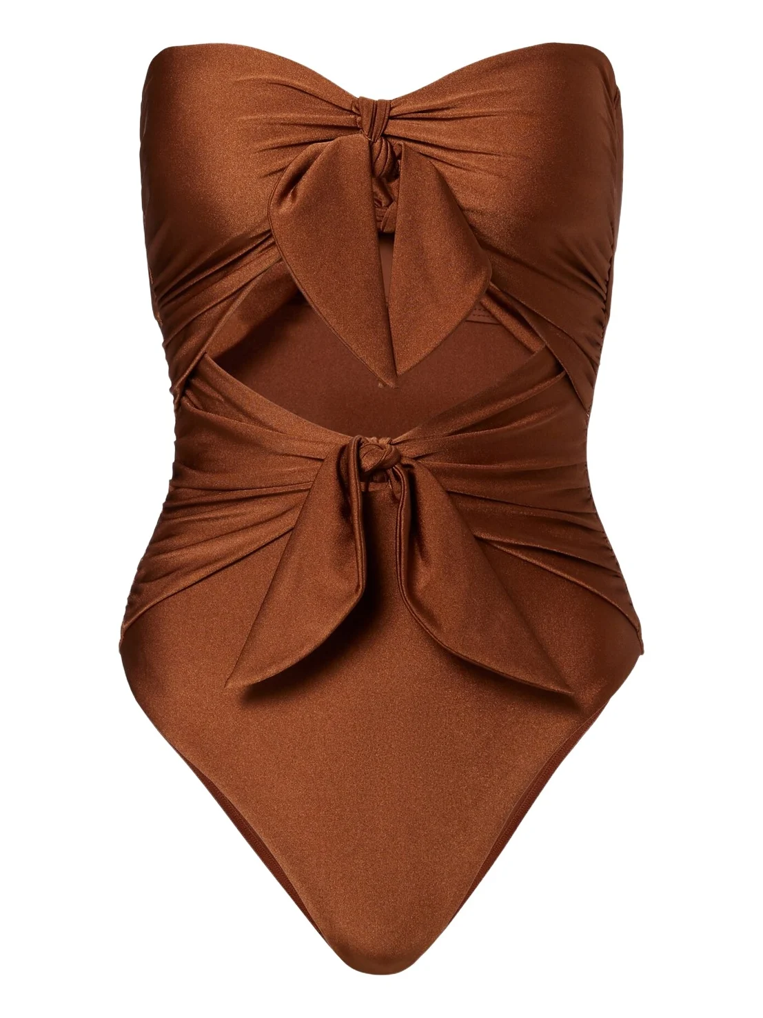 Zimmermann Bow-detail cutout swimsuit