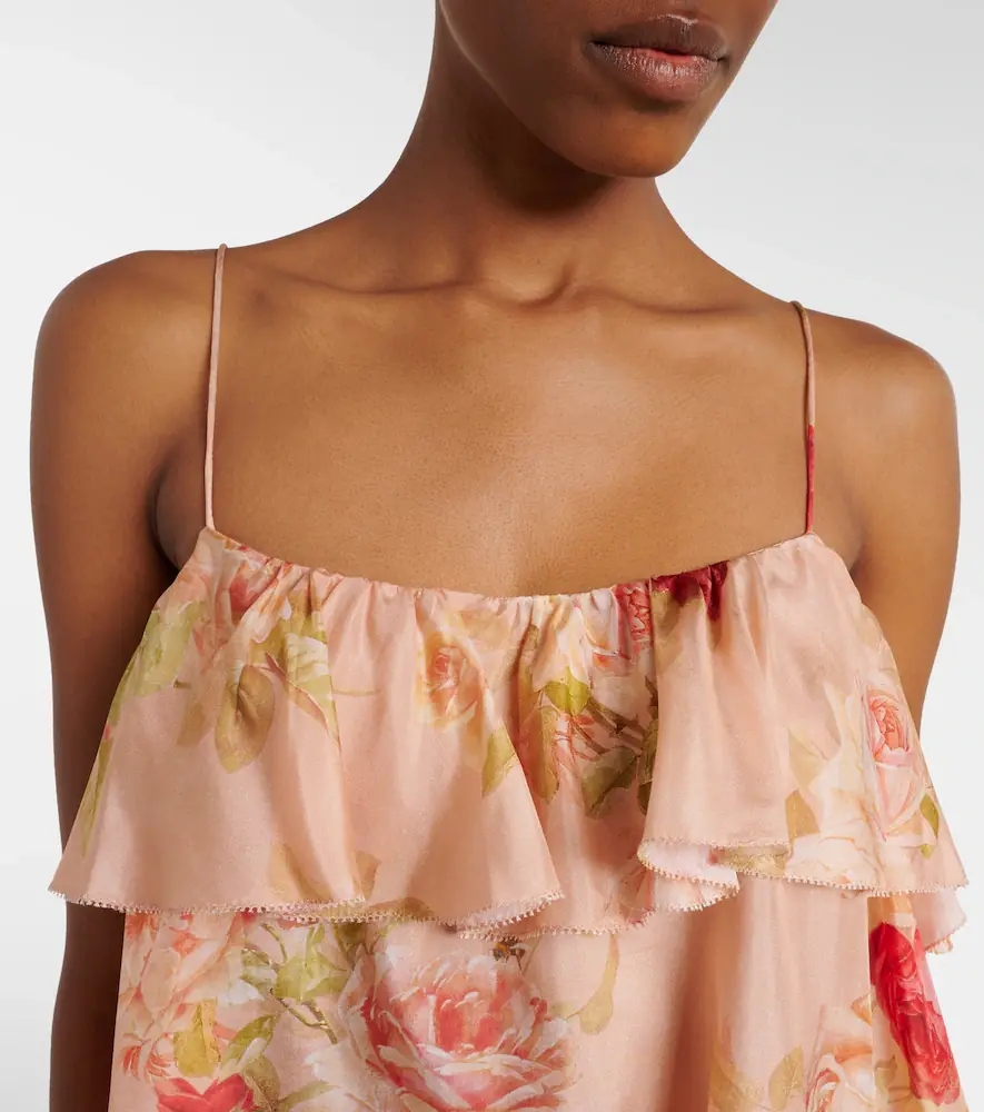 Zimmermann Roselight floral ruffled silk camisole | Thumbnail 5 Zimmermann Roselight floral ruffled silk camisole | Thumbnail 5