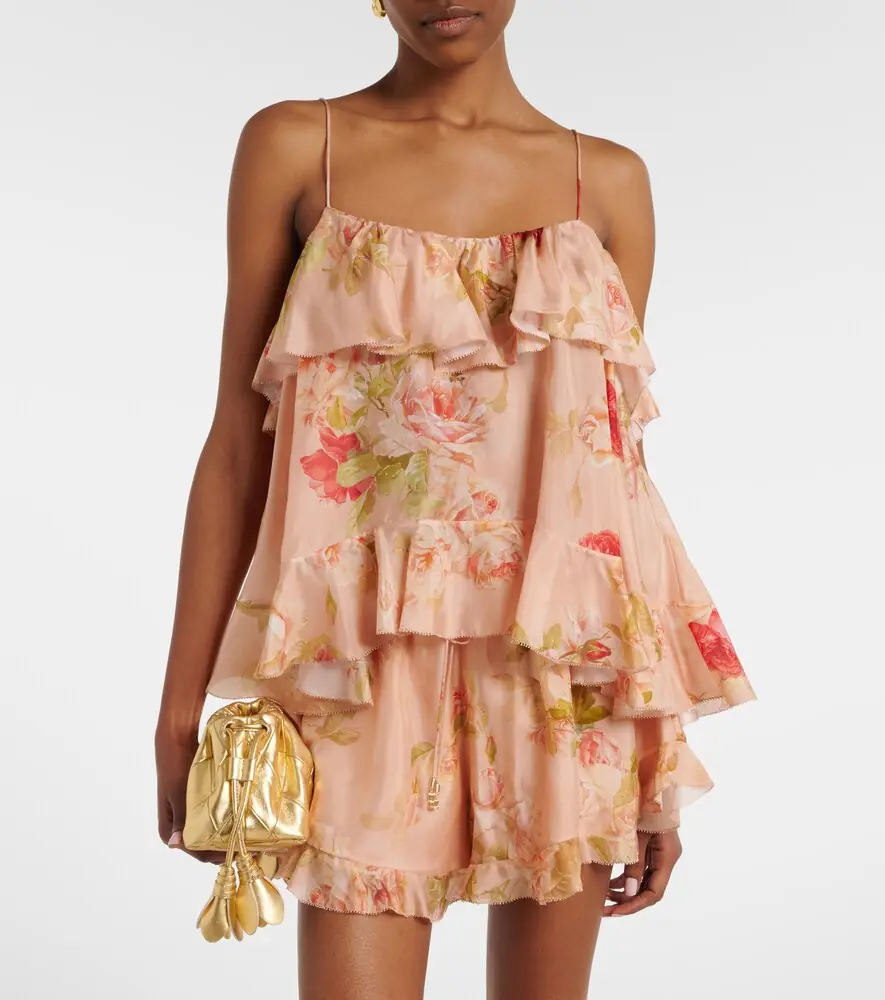 Zimmermann Roselight floral ruffled silk camisole | Thumbnail 6 Zimmermann Roselight floral ruffled silk camisole | Thumbnail 6
