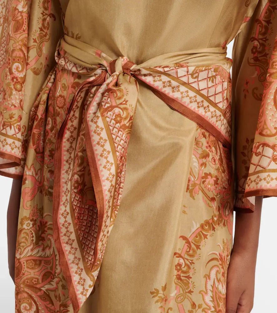 Zimmermann Belted printed silk midi dress | Thumbnail 5