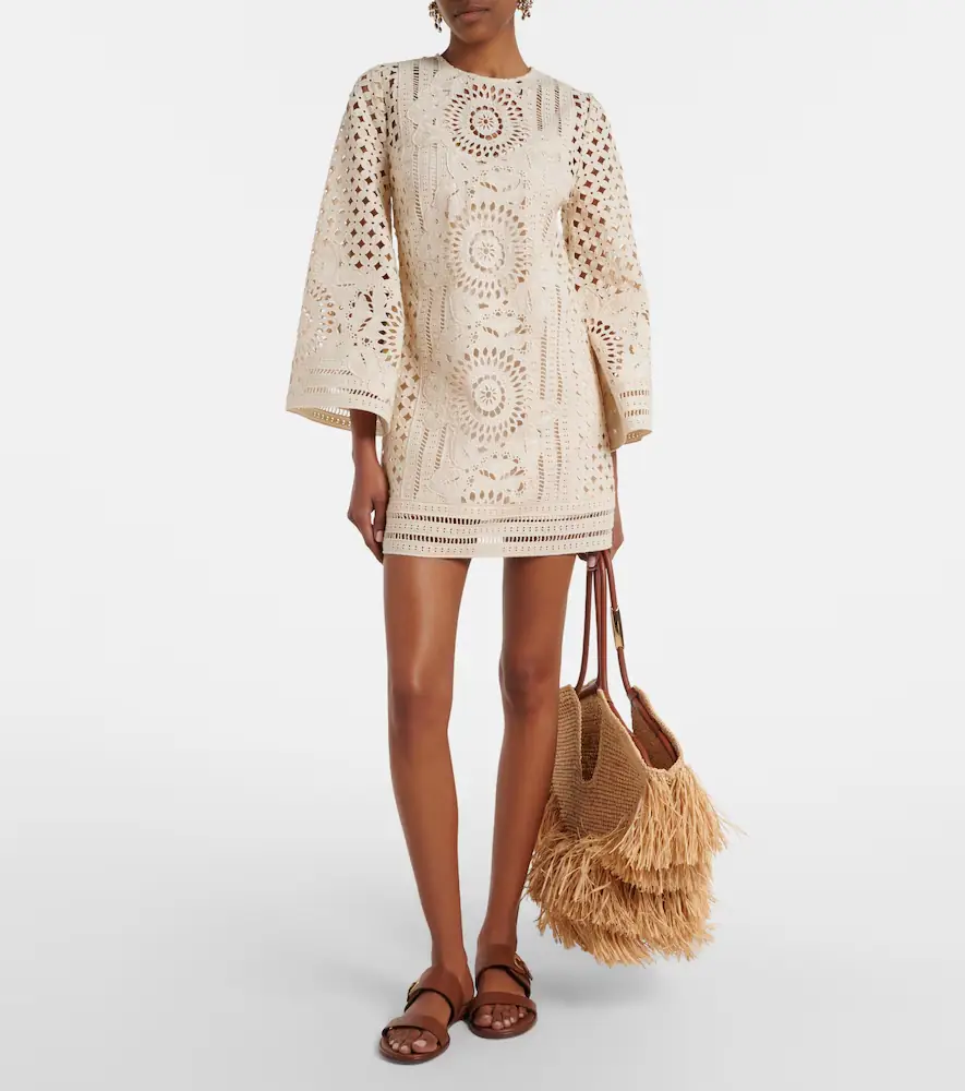 Zimmermann Indra broderie anglaise cotton minidress | Thumbnail 3 Zimmermann Indra broderie anglaise cotton minidress | Thumbnail 3