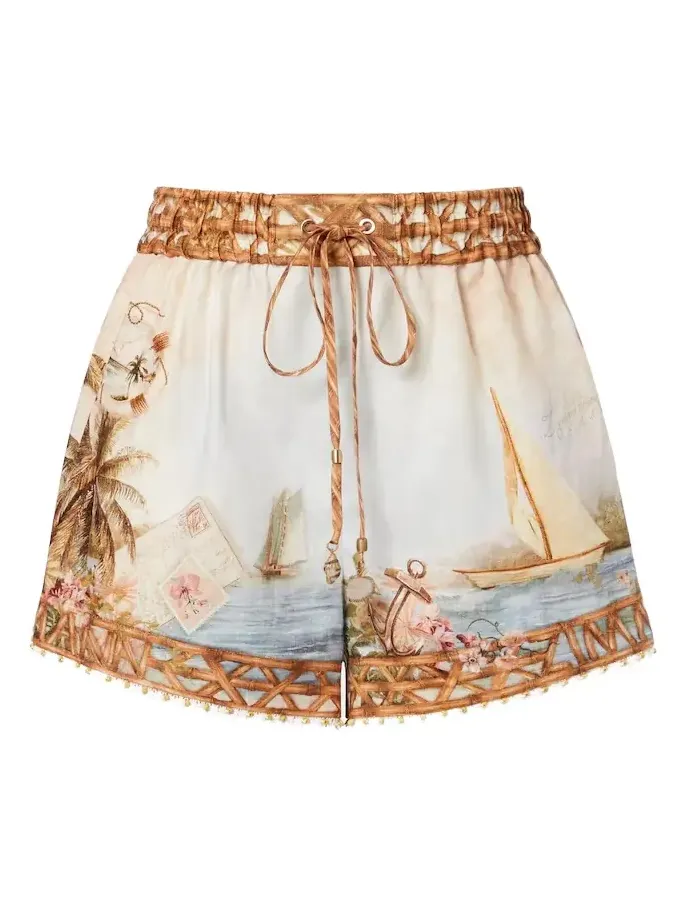 Mahon printed linen shorts Mahon printed linen shorts
