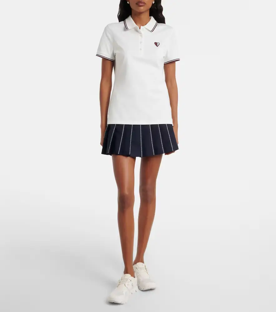 Tory Burch Cotton-blend piqué polo shirt | Thumbnail 4 Tory Burch Cotton-blend piqué polo shirt | Thumbnail 4