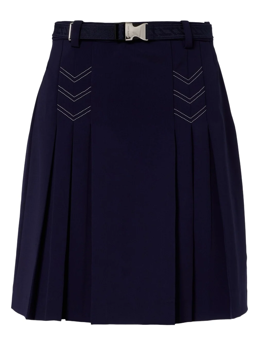 Belted pleated miniskirt Belted pleated miniskirt