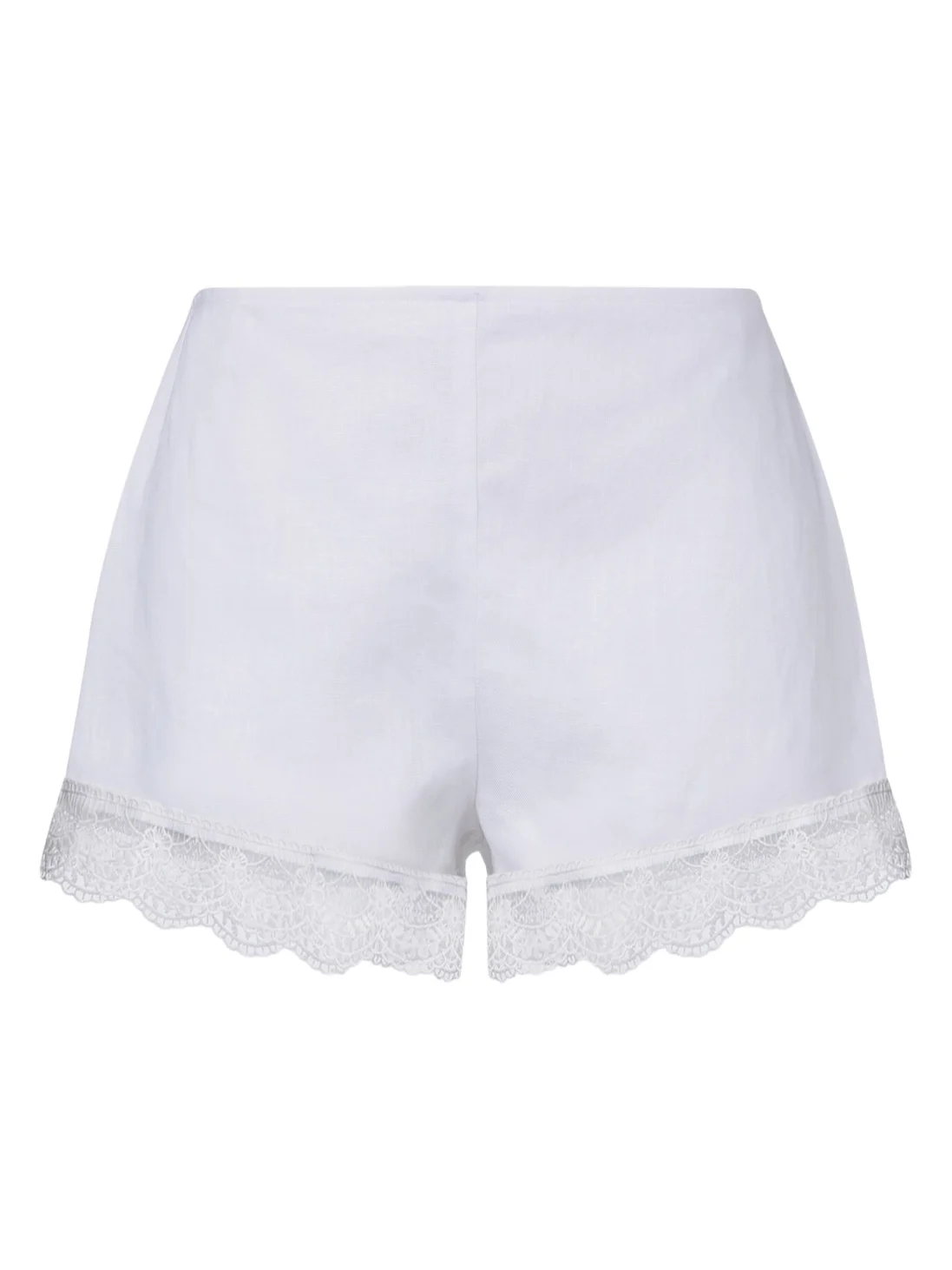 Von lace-trimmed linen shorts Von lace-trimmed linen shorts