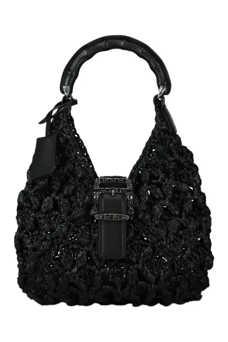 ERMANNO SCERVINO Dudu Mini Raffia Hobo Bag