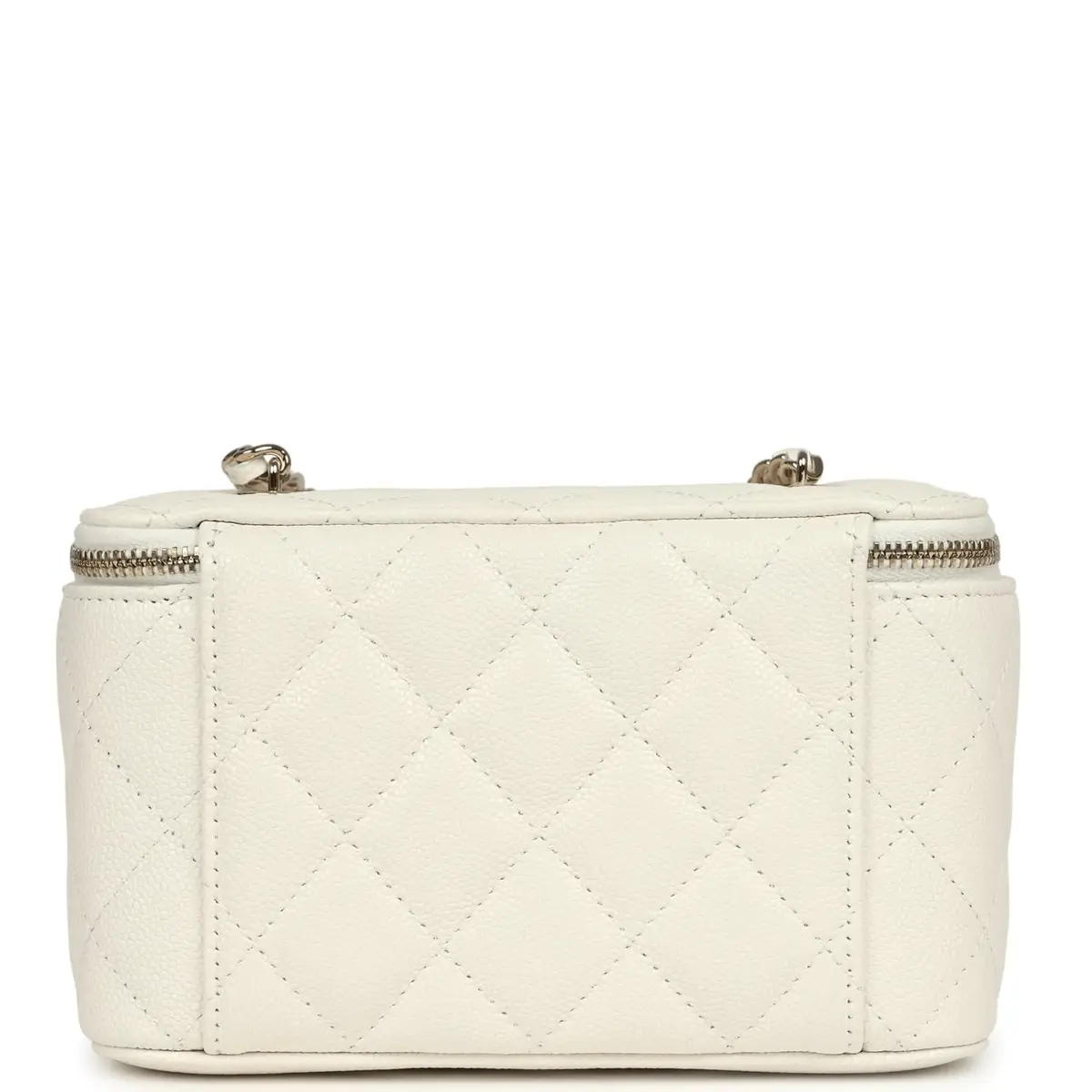 Chanel Chanel Small Vanity Case White Caviar Light Gold Hardware | Thumbnail 4 Chanel Chanel Small Vanity Case White Caviar Light Gold Hardware | Thumbnail 4