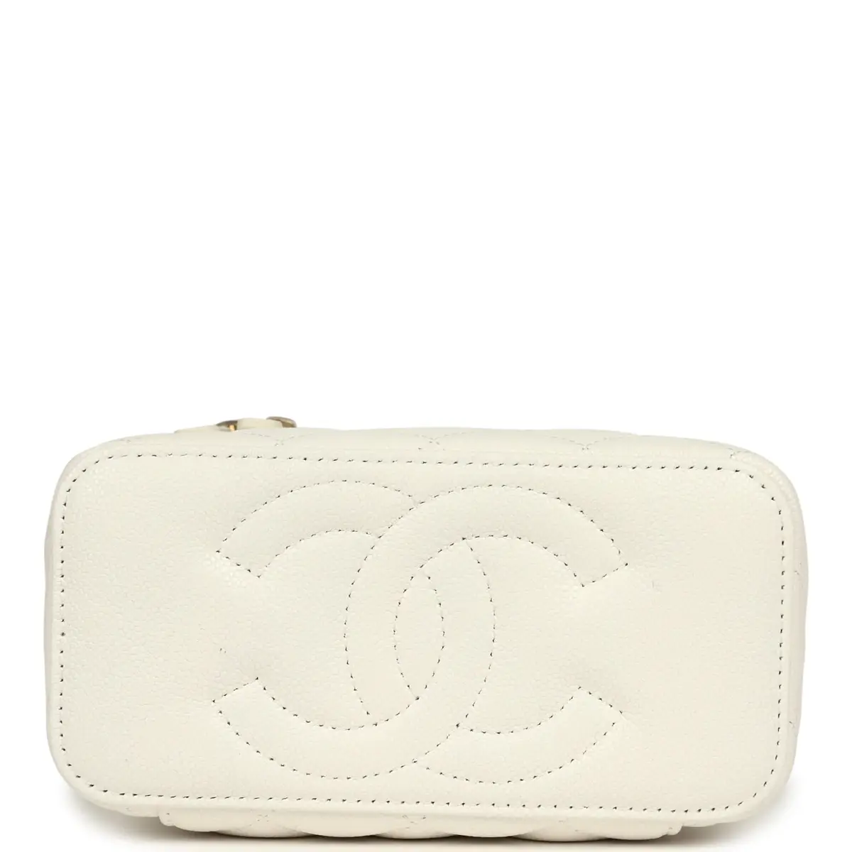 Chanel Chanel Small Vanity Case White Caviar Light Gold Hardware | Thumbnail 6 Chanel Chanel Small Vanity Case White Caviar Light Gold Hardware | Thumbnail 6