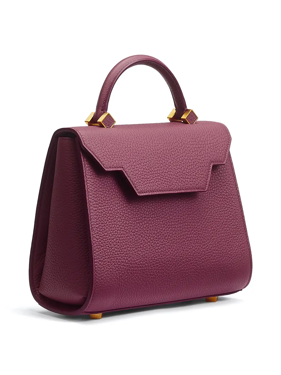 Polomi Genevieve PM Taurillion Bag with Brushed Gold | Thumbnail 2