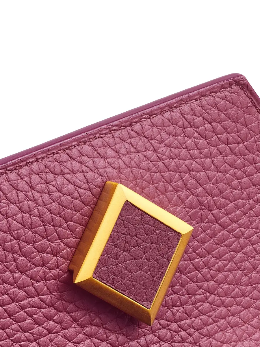 Polomi Genevieve PM Taurillion Bag with Brushed Gold | Thumbnail 3