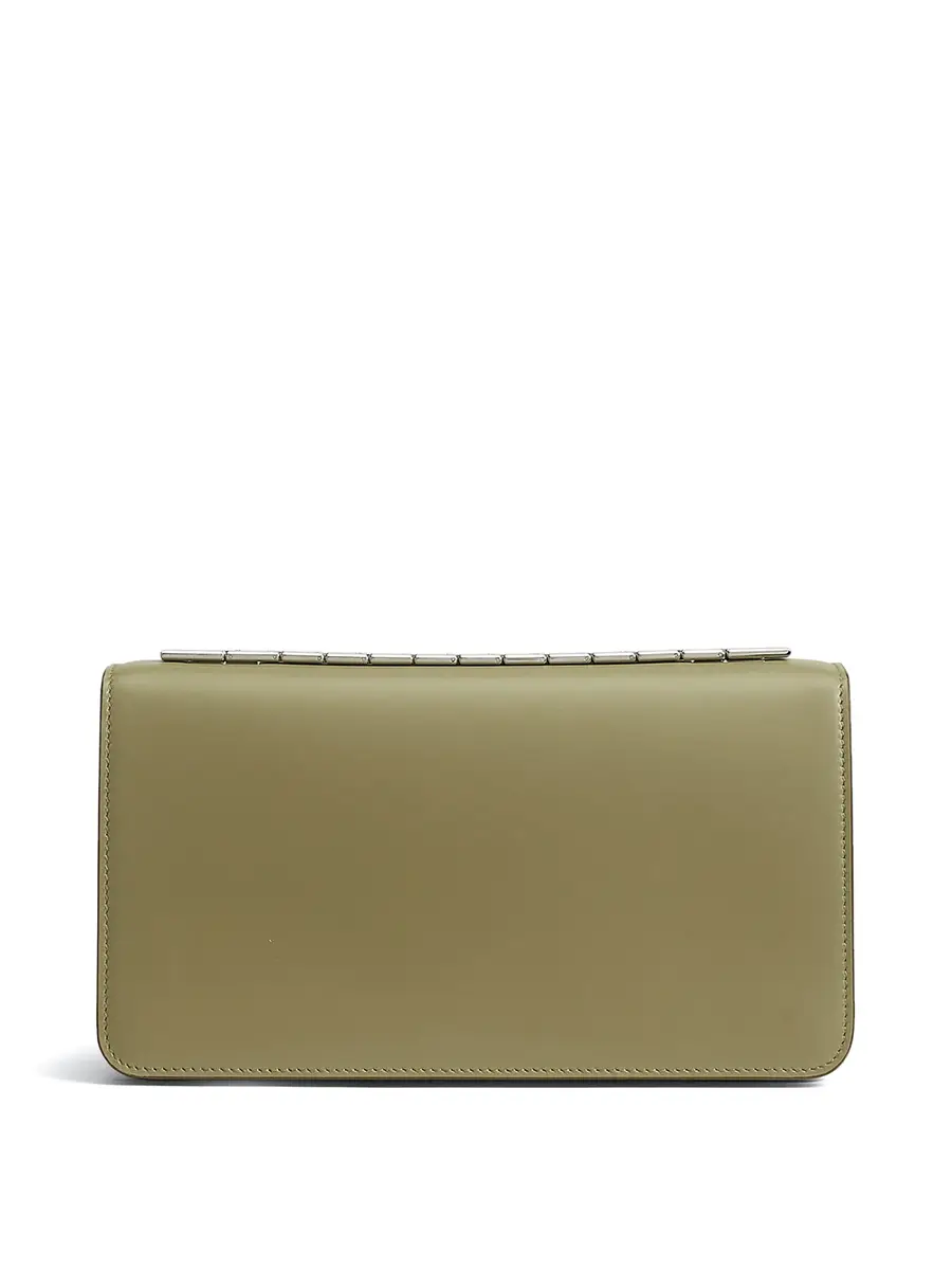 Polomi Nox Box Clutch with Stainless Steel | Image 1 Polomi Nox Box Clutch with Stainless Steel | Image 1