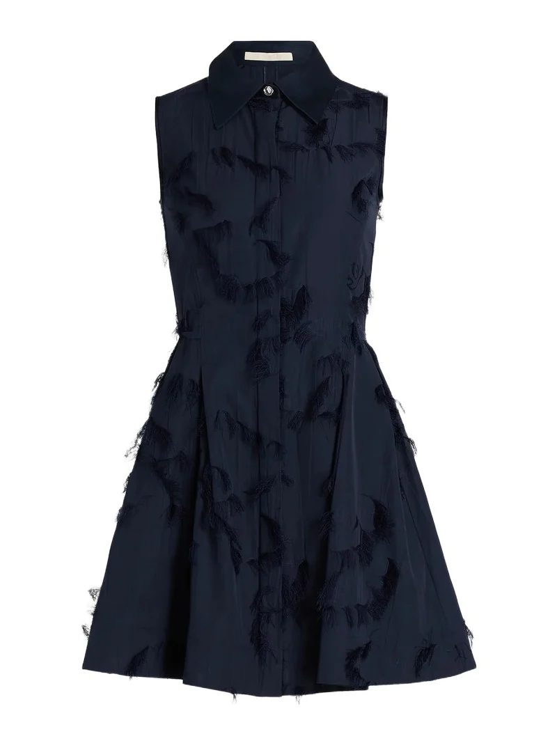Women's Cotton-Blend Fil Coupe Shirtdress Women's Cotton-Blend Fil Coupe Shirtdress