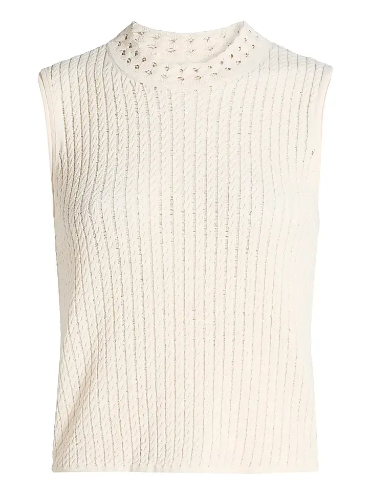 Women's Cable-Knit Sleeveless Top Women's Cable-Knit Sleeveless Top