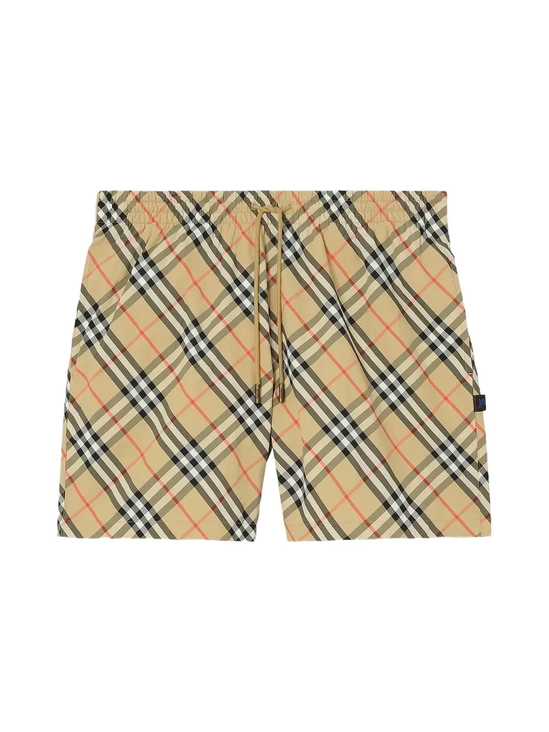 Burberry Men's Check Woven Swim Shorts