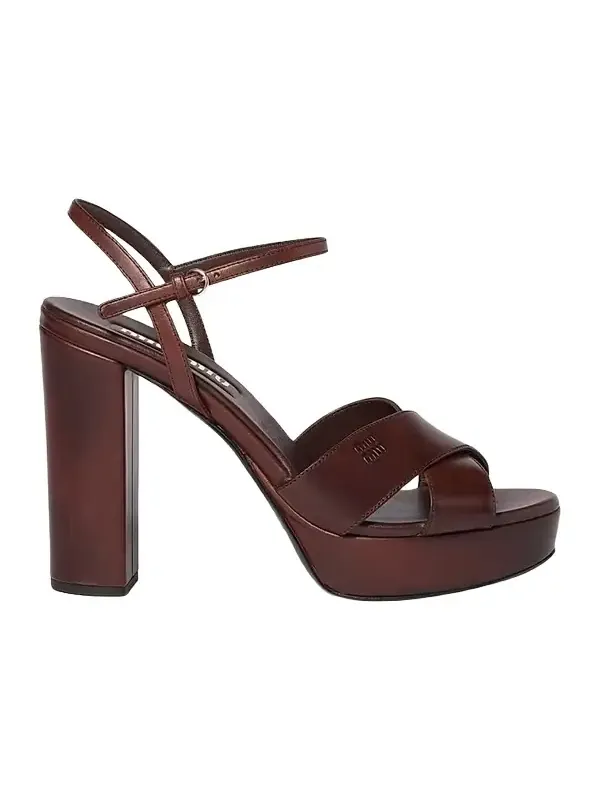 Women's Leather Platform Sandals
