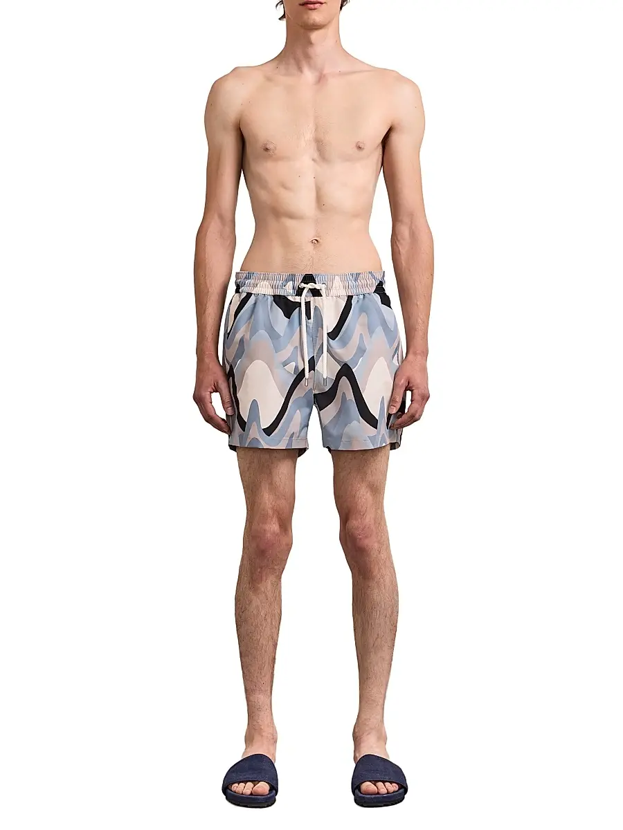 Frescobol Carioca Men's Rio Printed Swim Shorts | Thumbnail 2 Frescobol Carioca Men's Rio Printed Swim Shorts | Thumbnail 2